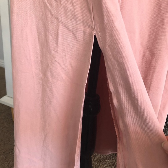 MNG by MANGO Minimalist Pink Maxi Dress Sz 2 - Picture 8 of 14